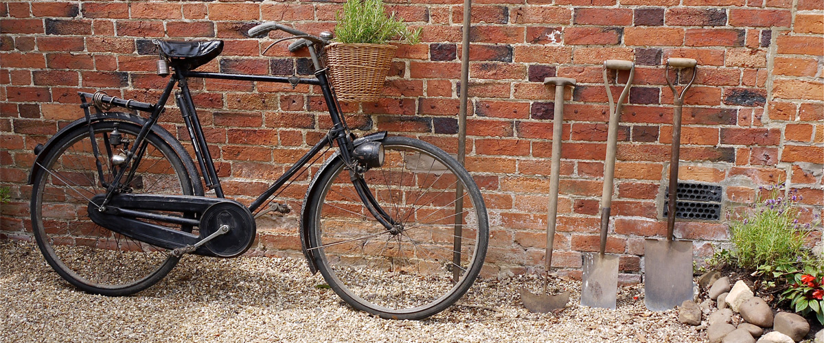 Secondhand old vintage bike